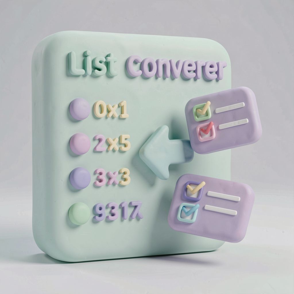 Chuyển đổi danh sách – List converter
