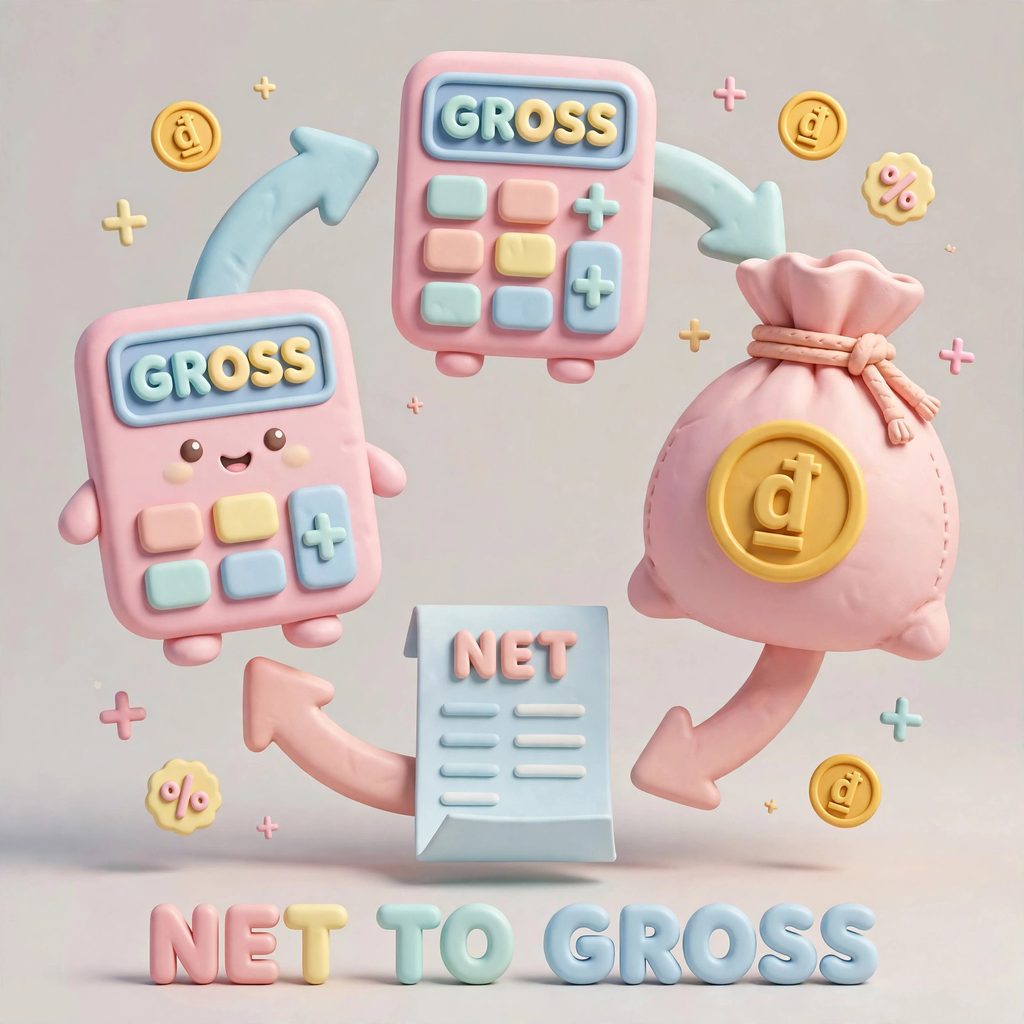 Tính lương Net sang Gross Việt Nam