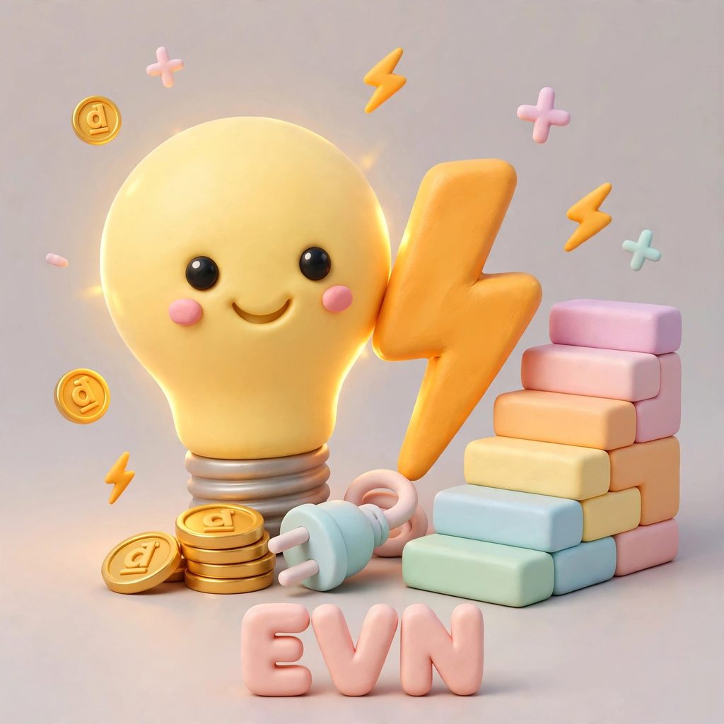 Tính tiền điện sinh hoạt bậc thang EVN